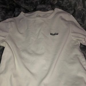 White Dickies t shirt, slightly tight fitting. Barley warn, maybe once or twice.